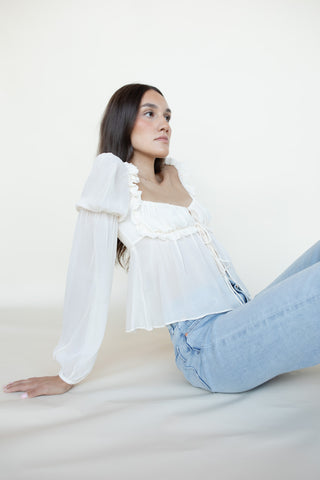 Vintage Bishop Sleeve Blouse