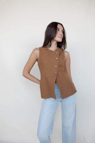 Asymmetrical Cutaway Vest