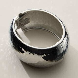 Hammered Alloy Cuff Bracelet