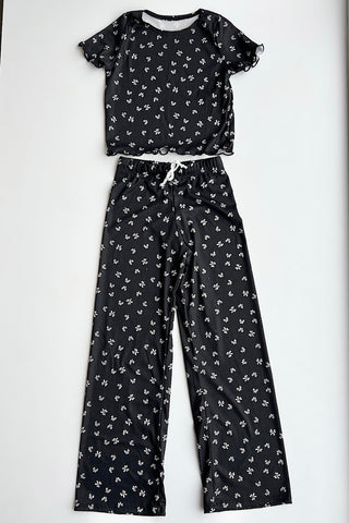 Youth Bow PJ S/S Top
