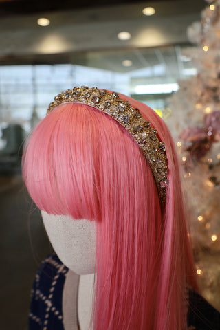 Hand Beaded Crystal Headband