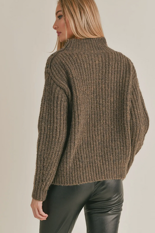 Shoulder Buttoned Sweater