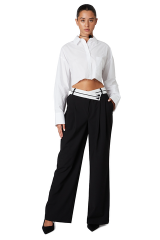 Inside Out Contrast Trouser