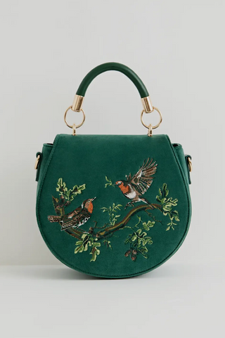 Hand Embroidered Saddle Bag
