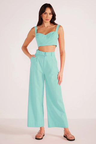 Linen Belted Trouser Pant