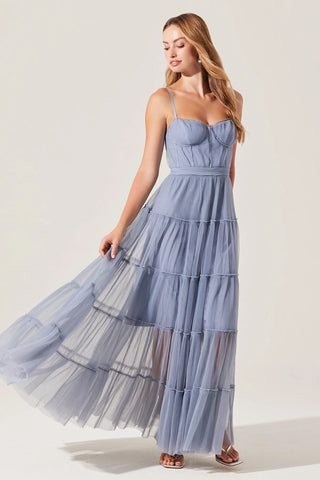 Tulle Maxi Corset Dress OMONI BOUTIQUE Tulle Maxi Corset Dress OMONI BOUTIQUE