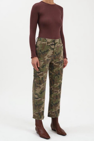Camo Crop Hideaway Jean