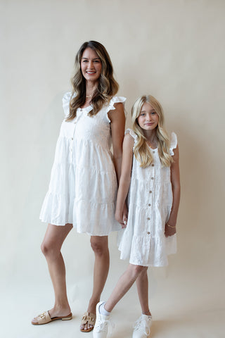 Youth Tiered Textured Dress