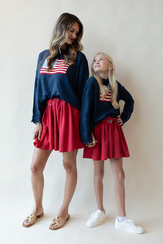 Mom & Me Flag Knit Sweater