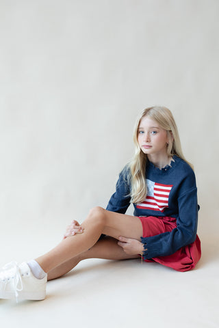 Youth Flag Knit Sweater