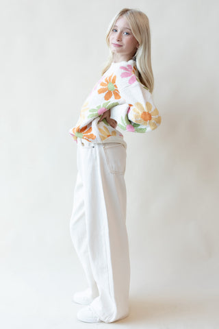 Youth High Rise Wide Leg Jean