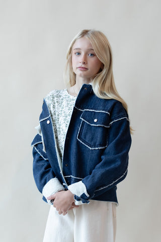 Youth Plush Denim Jacket