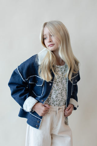Youth Plush Denim Jacket