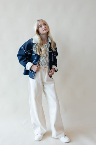 Youth Plush Denim Jacket