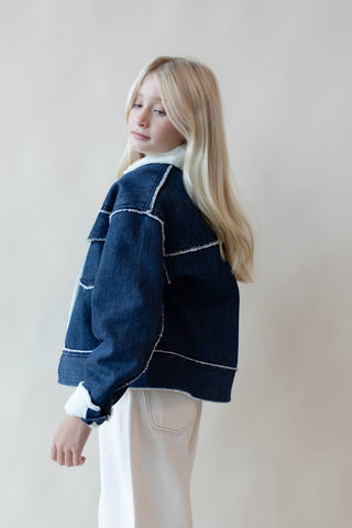Youth Plush Denim Jacket