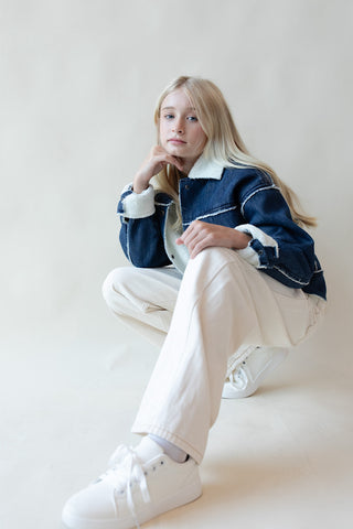 Youth Plush Denim Jacket