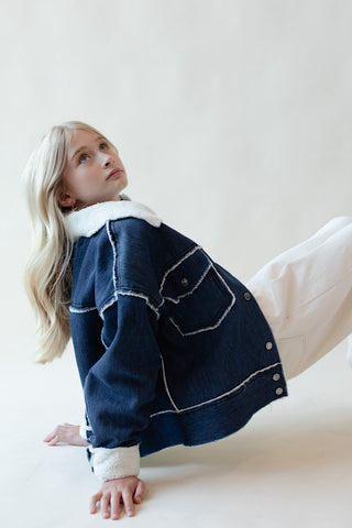 Youth Plush Denim Jacket