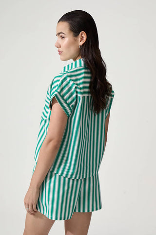 Striped Drawstring Shorts