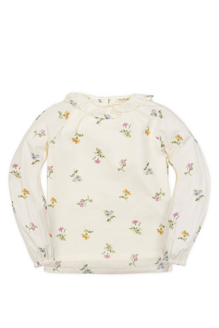 Youth Floral Ruffle Top