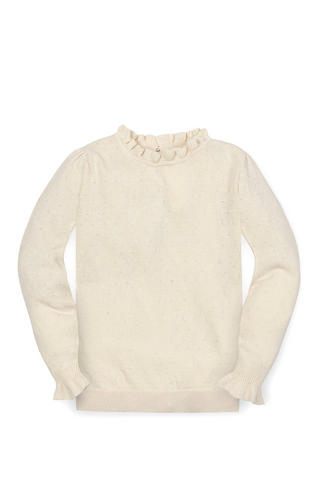 Youth Ruffle Edge Sweater