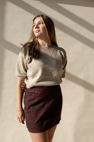 Speckled Me Neutral Sweater