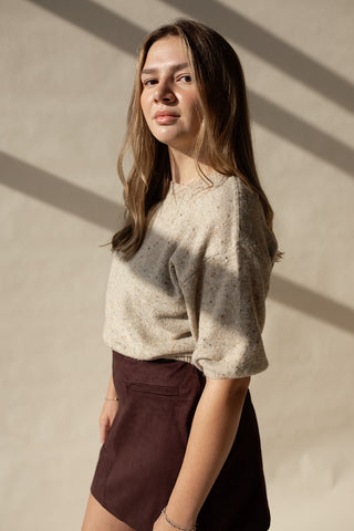 Speckled Me Neutral Sweater