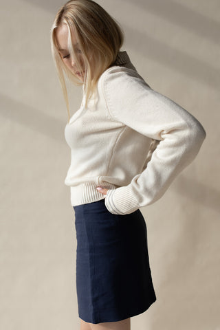 Linen Blend Heritage Skirt