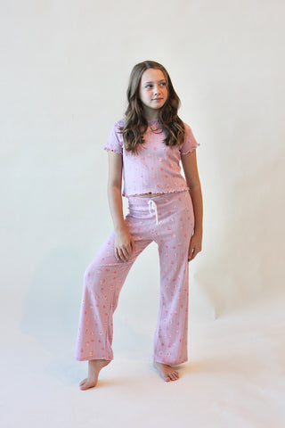 Youth Floral PJ Flare Bottoms