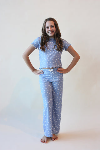 Youth Bow PJ Flare Bottoms