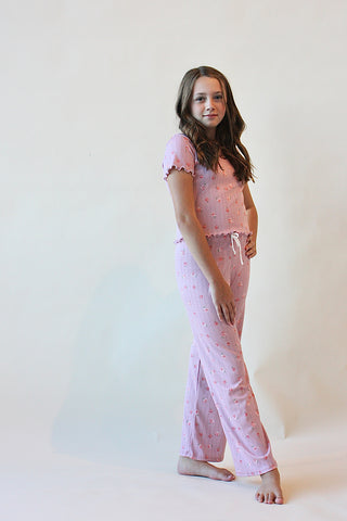Youth Floral PJ Sleep Top