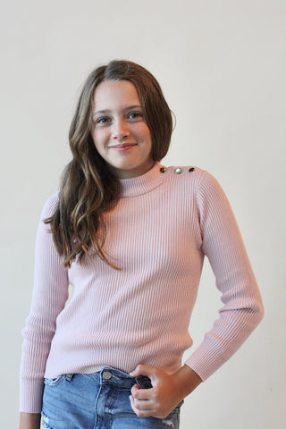 Youth Organic Mock Sweater