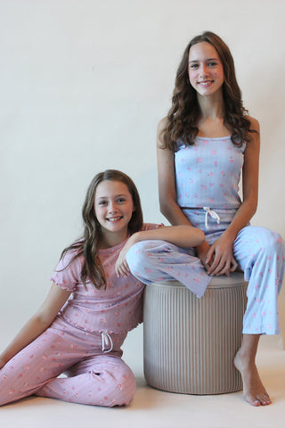 Youth Floral PJ Flare Bottoms