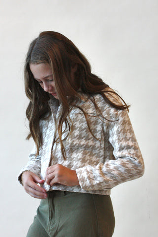Youth Houndstooth Trucker Jacket