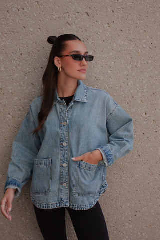 Effortless Denim Shacket