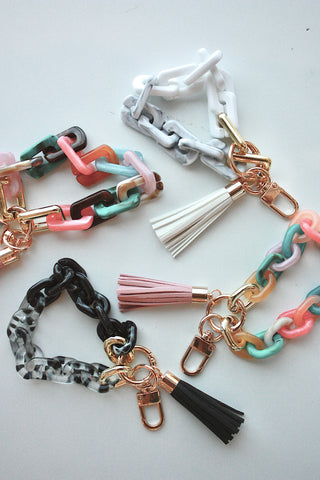 Youth Two-Tone Rectangle Keychain