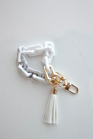 Youth Two-Tone Rectangle Keychain