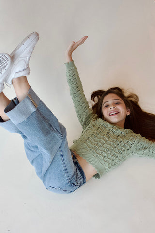 Youth 90's Cropped Cuff Jeans