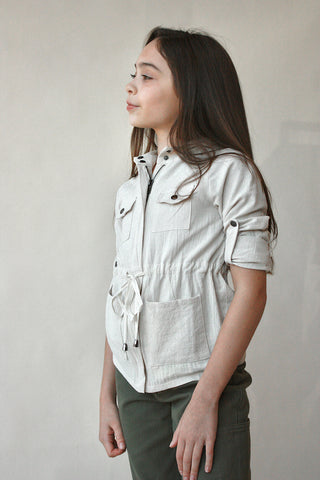 Youth Utility Linen Jacket