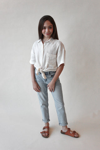 Youth Cropped Mom Jean