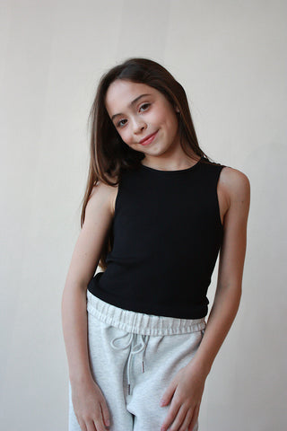 Youth High Neck Tank Top