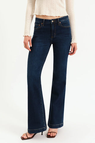Mid-Rise Flare Long Jean