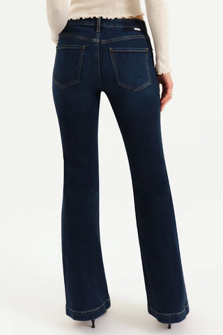 Mid-Rise Flare Long Jean