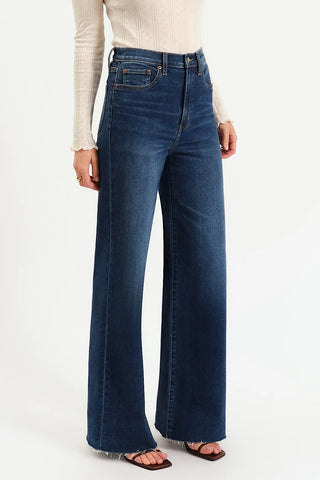 High-Rise Wide Leg Long Jean