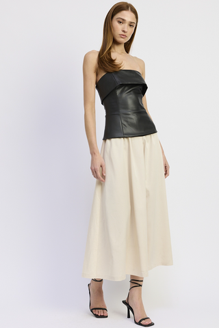 Vegan Leather Corset Dress