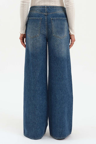 Wide Leg Drawstring Jean