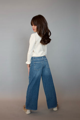 Youth Wide Leg Low Rise Jean