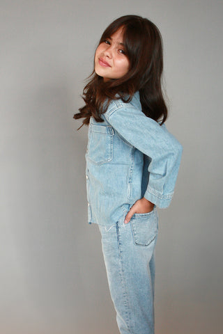 Youth DL1961 Denim Button Up