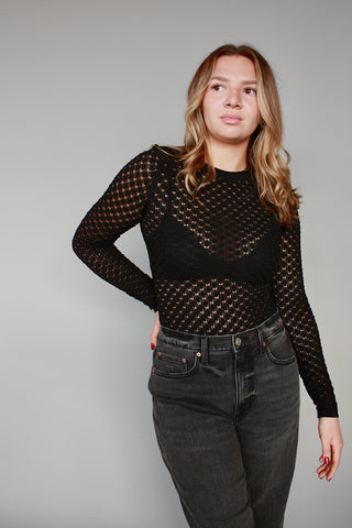 Diamond Textured Fitted Top