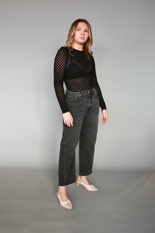 Diamond Textured Fitted Top