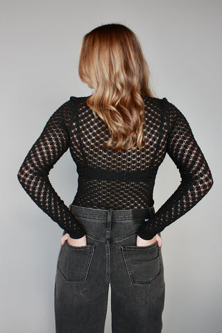 Diamond Textured Fitted Top